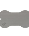 SeaDek Dog Bowl Mat - Storm Grey/Black - Large - 16.5" x 29.5"