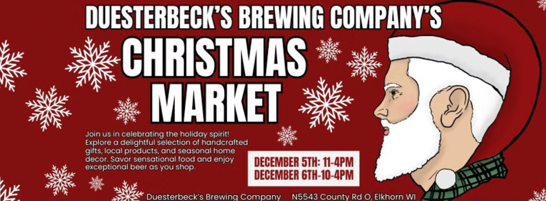 Christmas Market at Duesterbeck's Brewing - Dec. 5-6