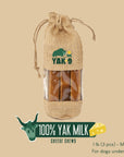 100% Yak Milk Chews for Dogs