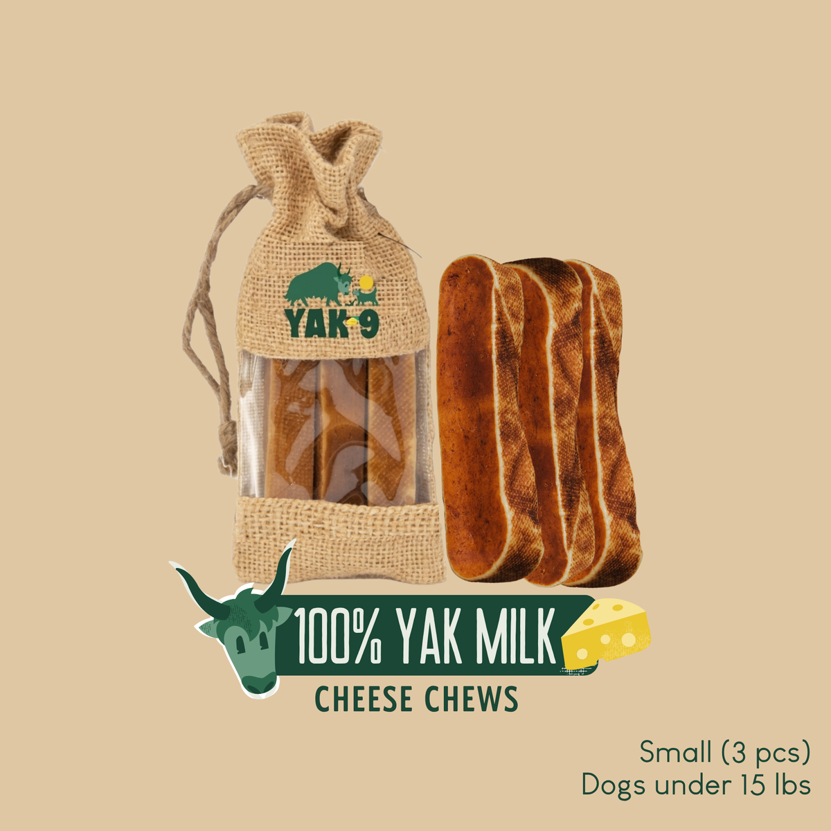 100% Yak Milk Chews for Dogs