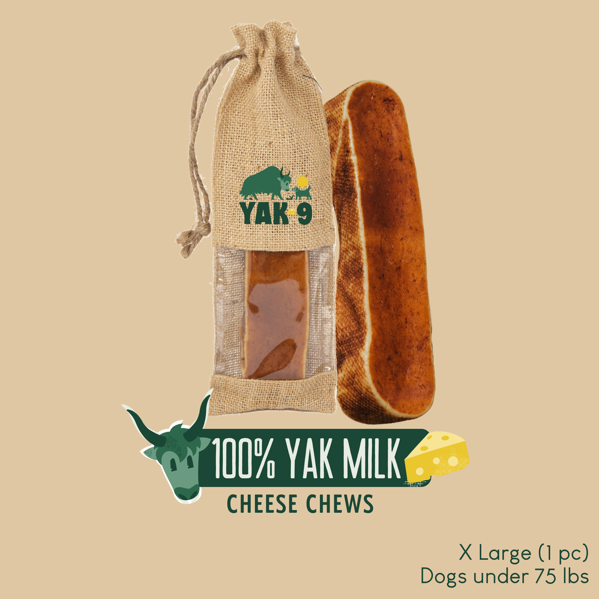 100% Yak Milk Chews for Dogs