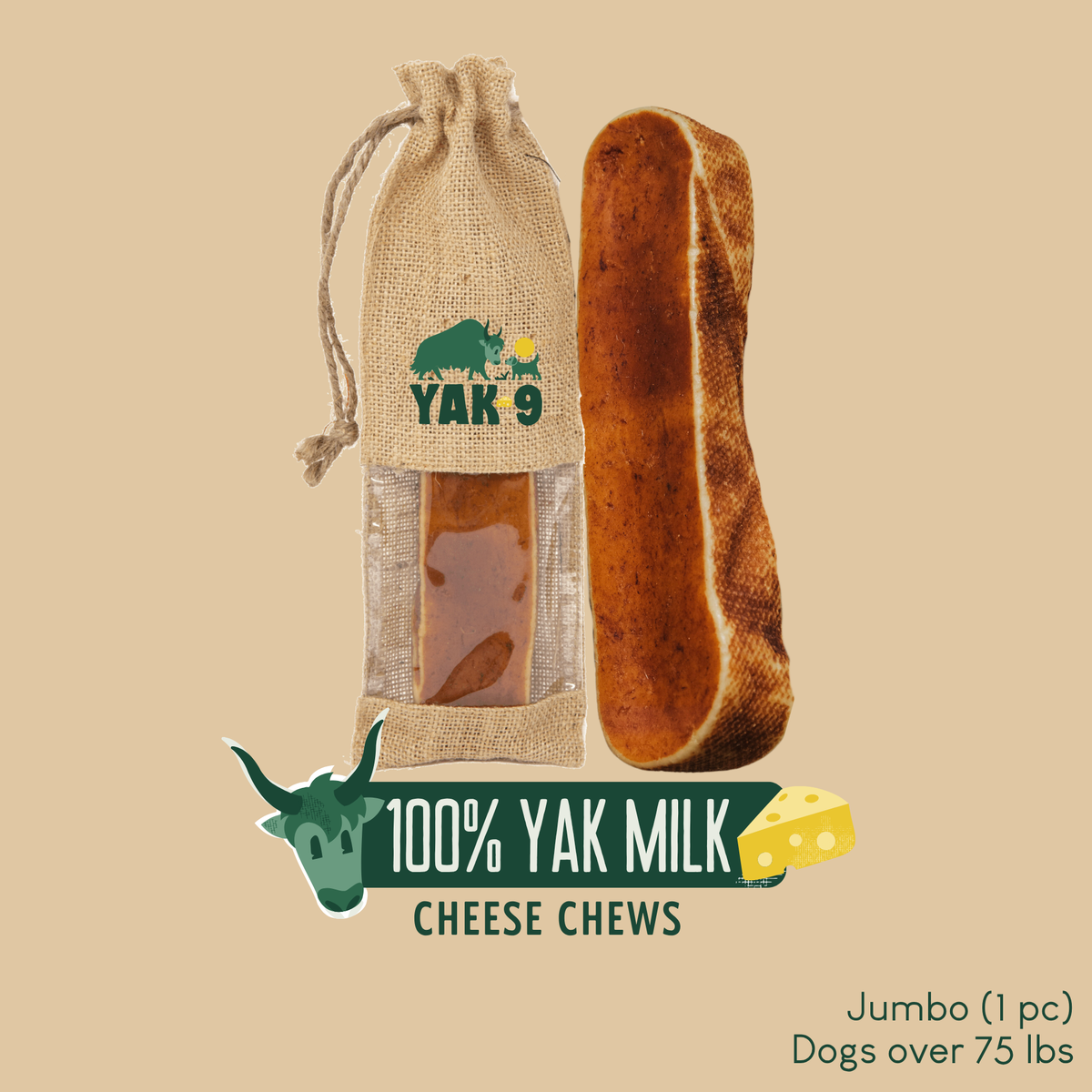 100% Yak Milk Chews for Dogs