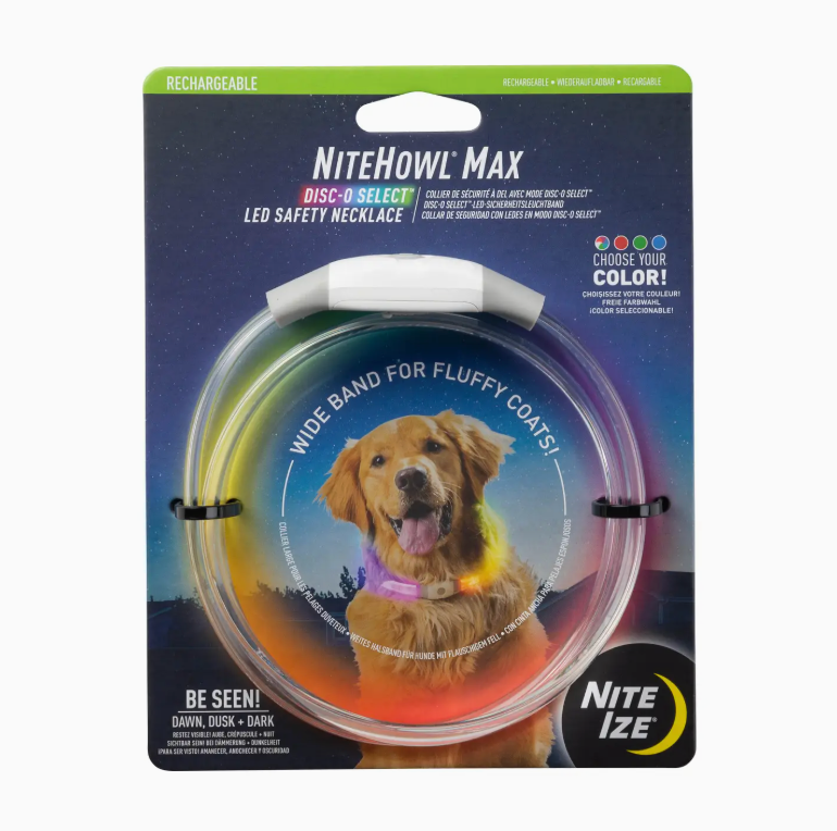 Nite Ize Nitehowl Max Rechargeable LED Safety Necklace Disco